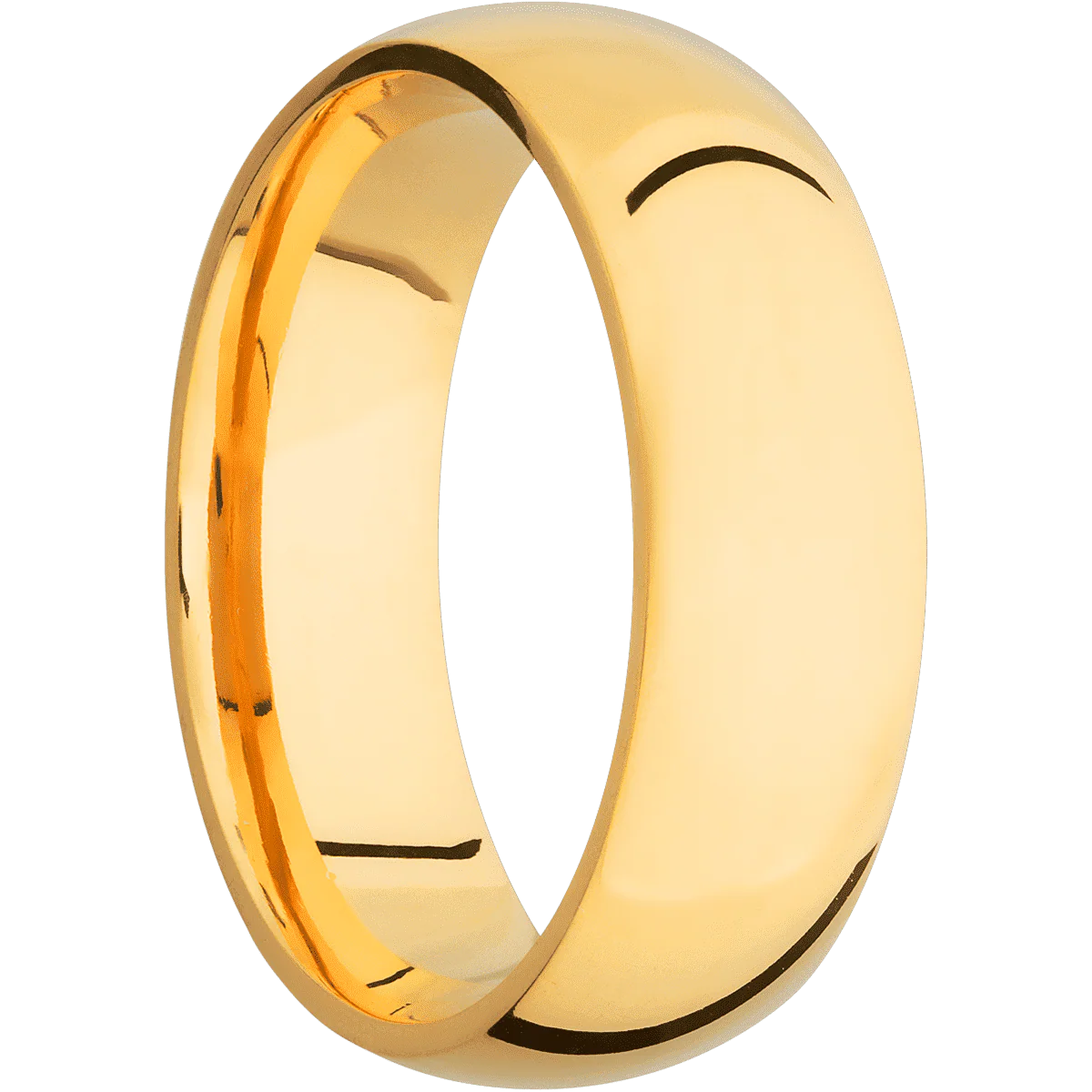 18K Yellow Gold + Polish Finish