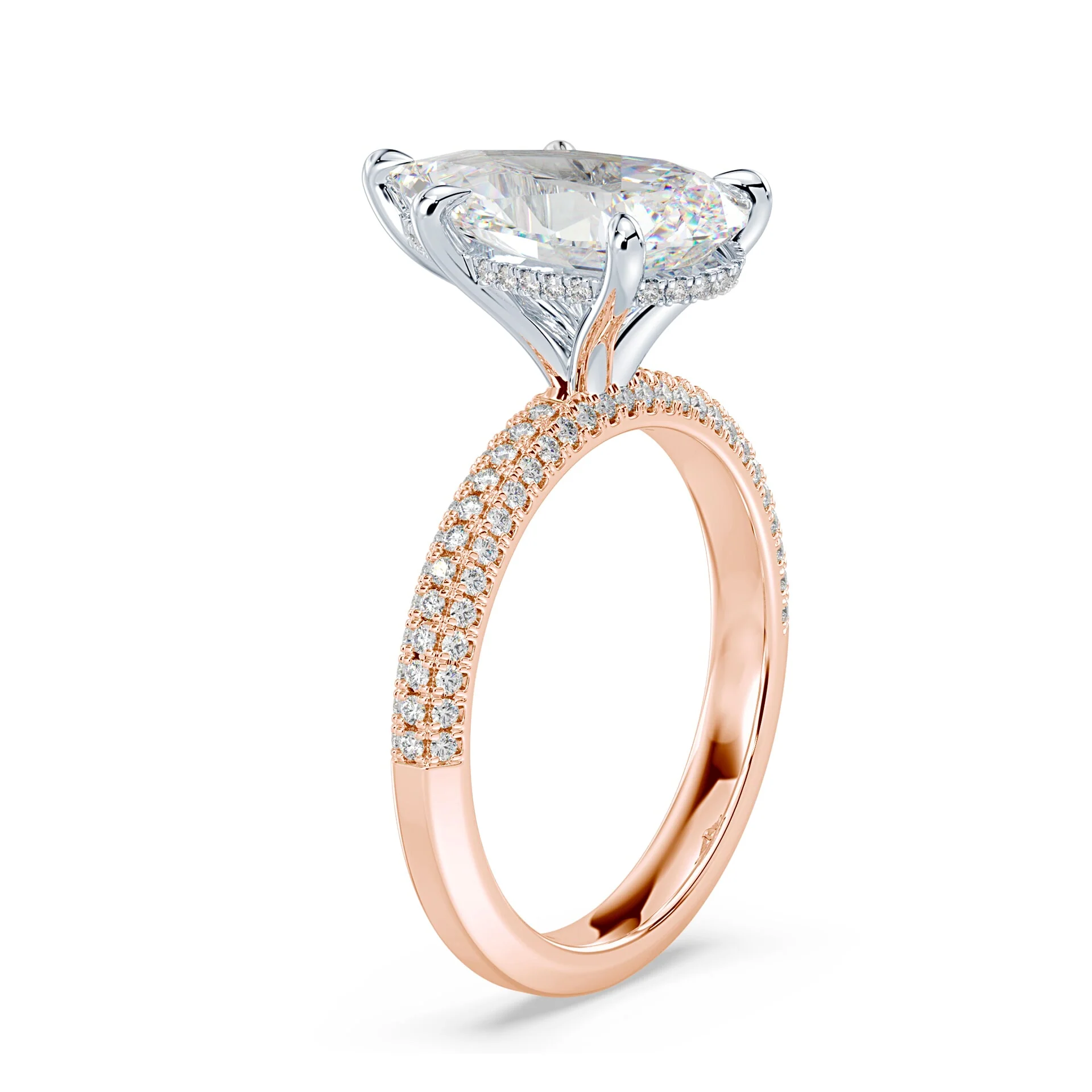 Pear Cut Luxe Pave Ring - Image 2