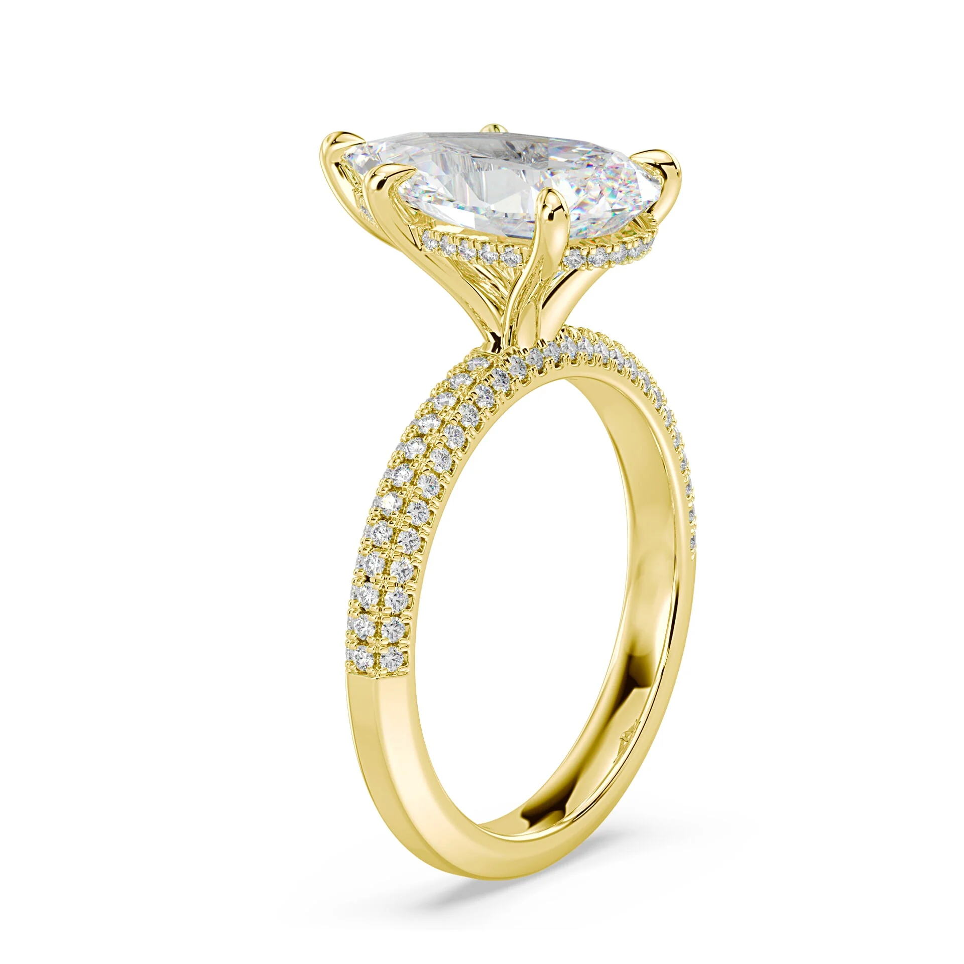 Pear Cut Luxe Pave Ring - Image 2
