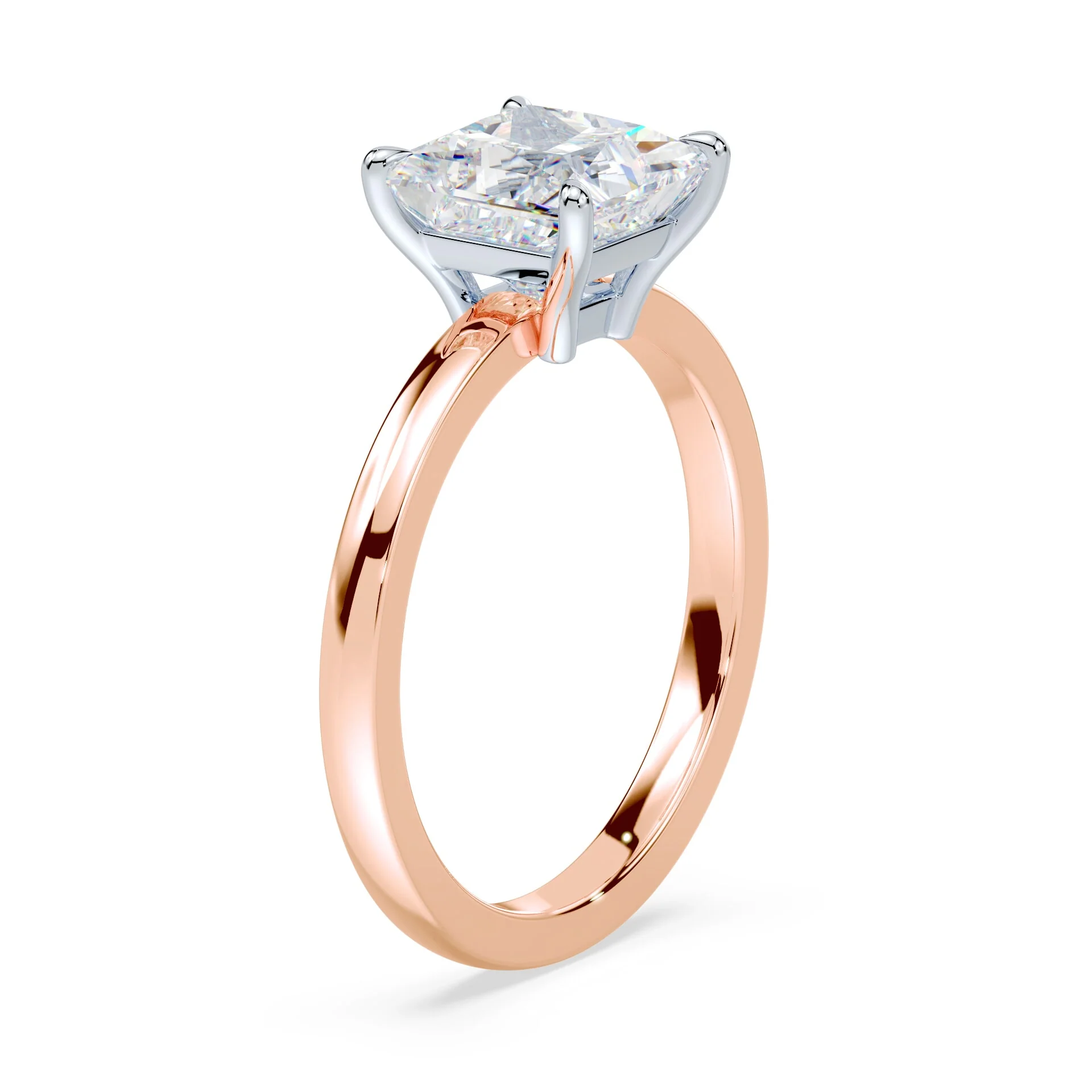 Asscher Cut Low Profile Ring - Image 2