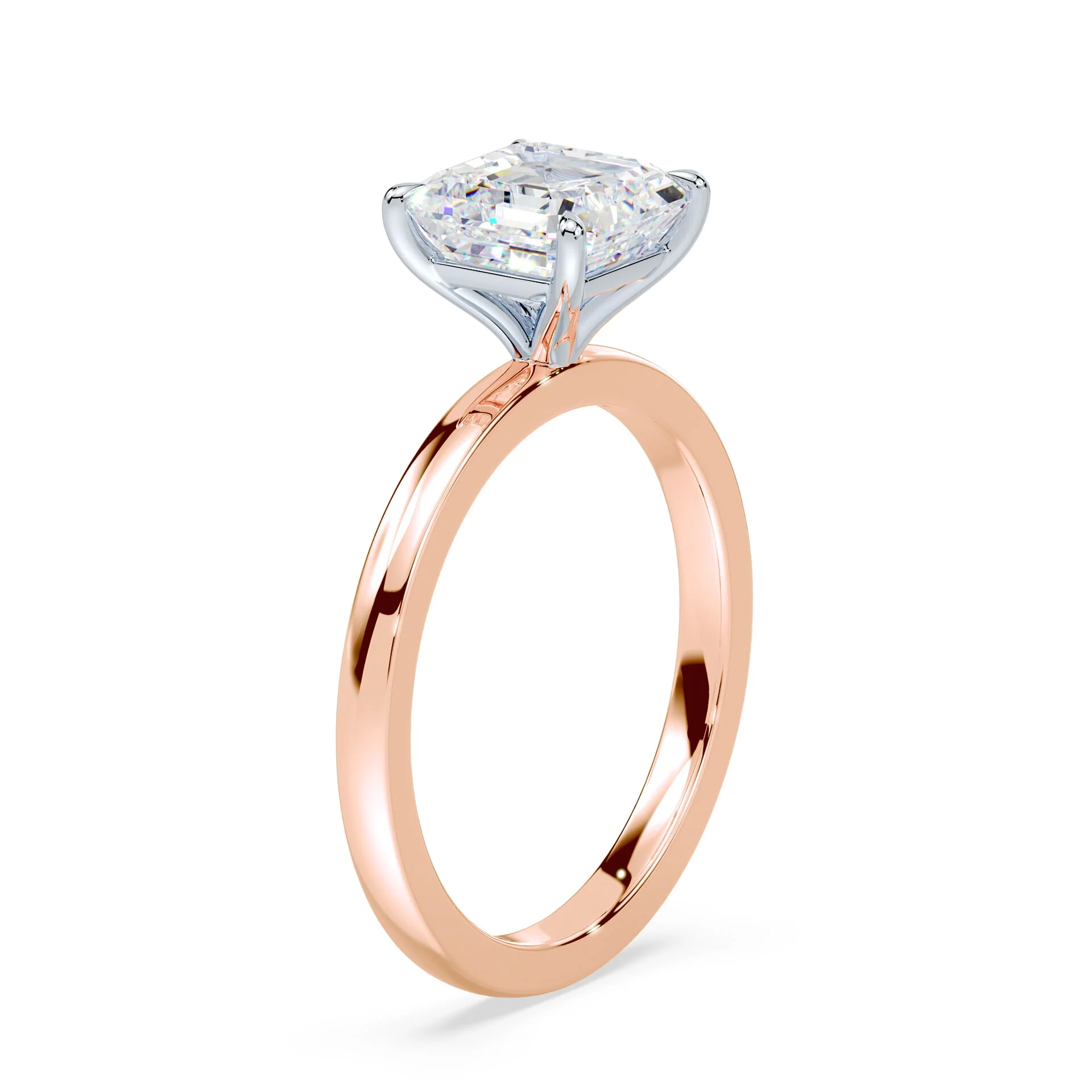 Asscher Solitaire Engagement Ring - Image 2