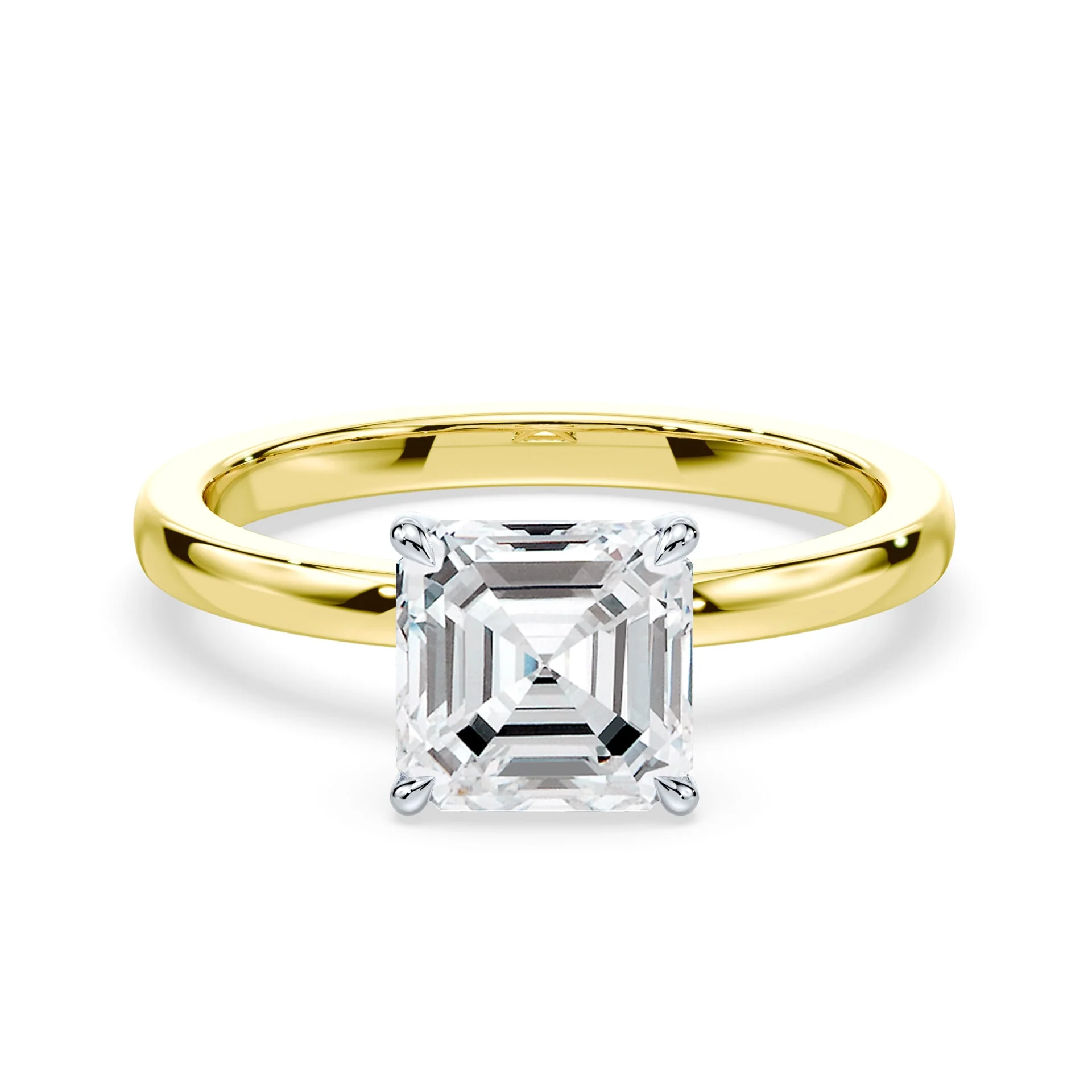 Asscher Cut Allover Pave Ring