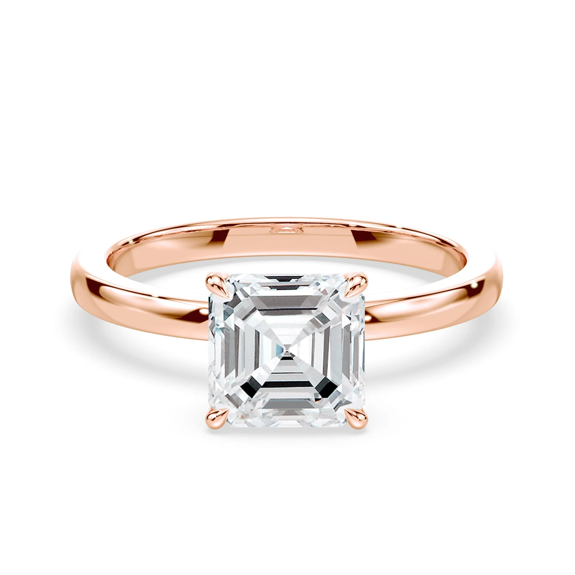 Asscher Cut Allover Pave Ring