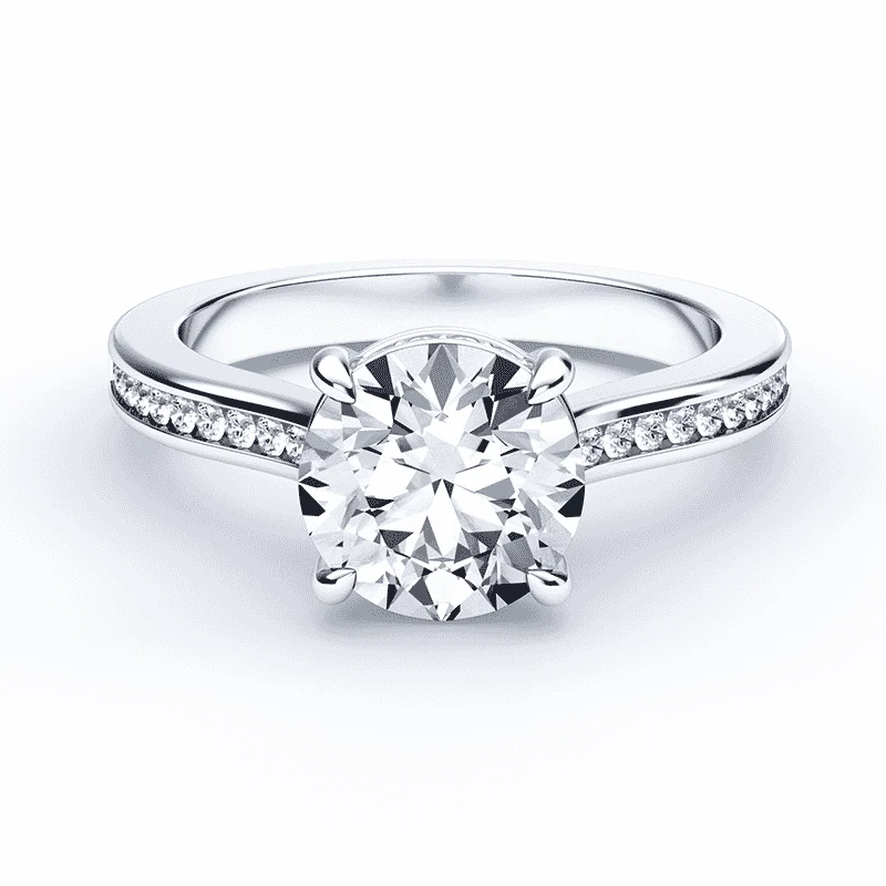 Cathedral Hidden Halo Channel Ring