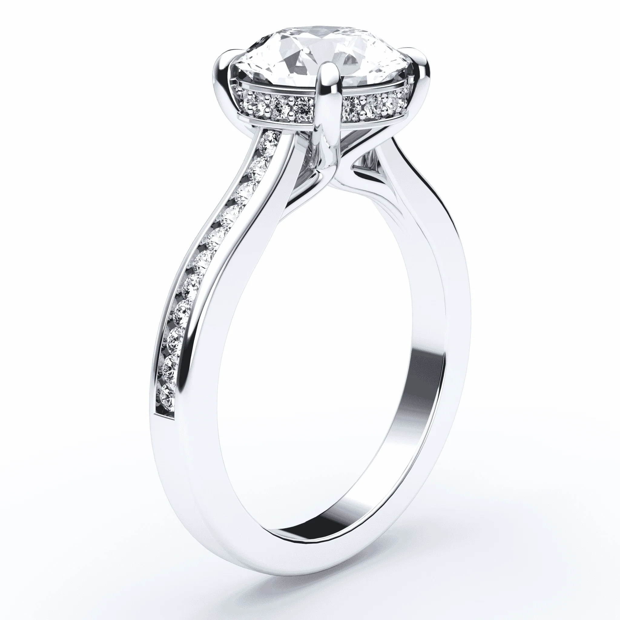 Cathedral Hidden Halo Channel Ring - Image 2