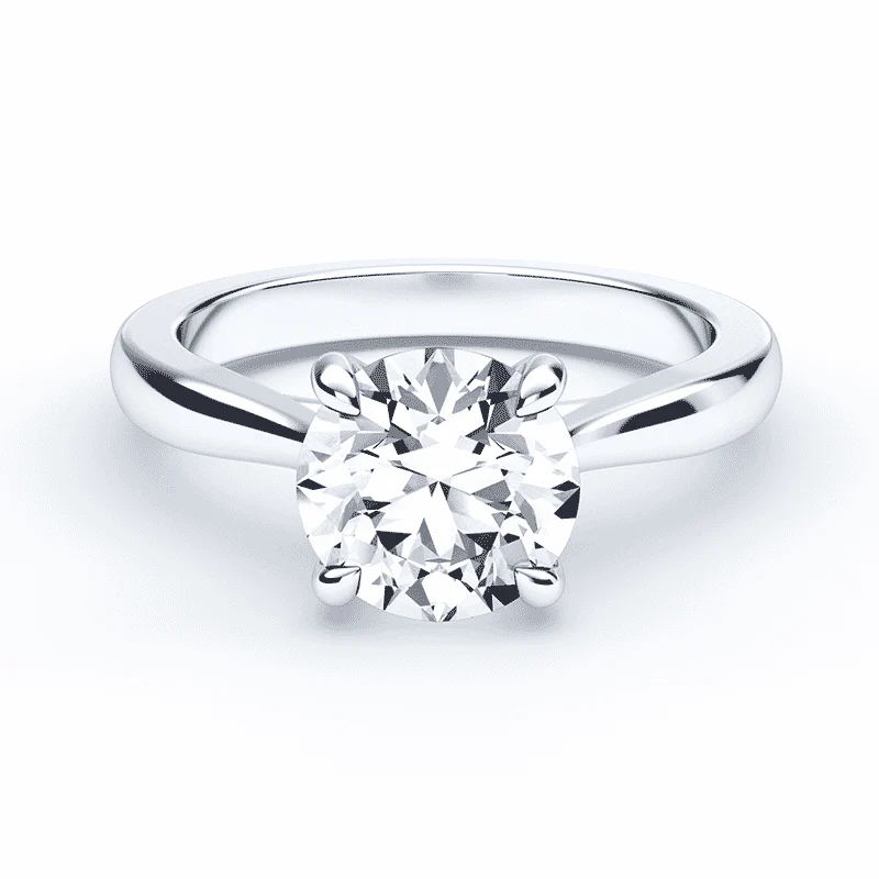 Cathedral Diamond Engagement Ring