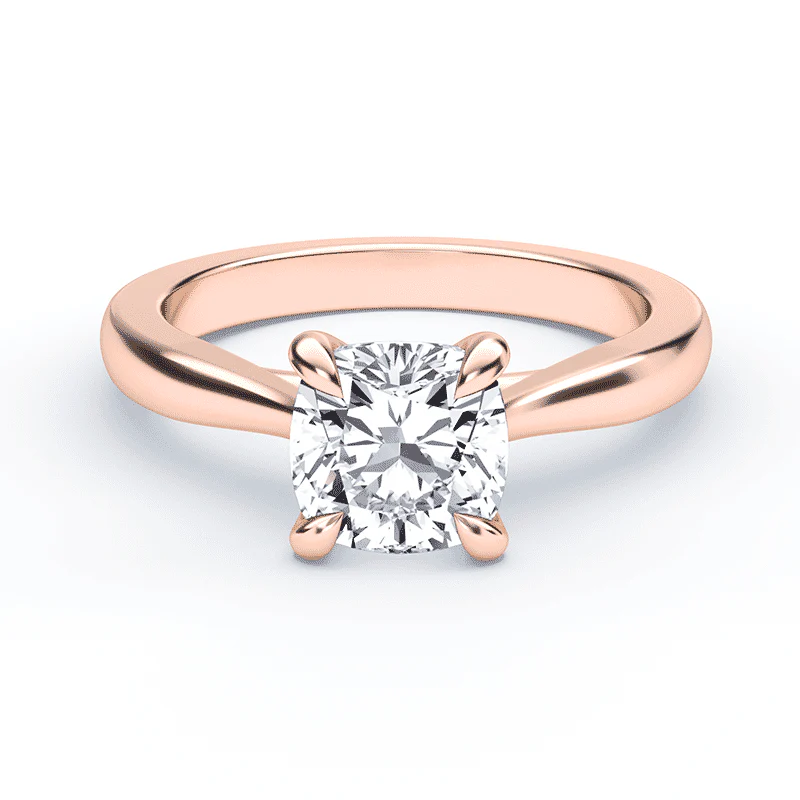 Cushion Cut Mini Cathedral Ring