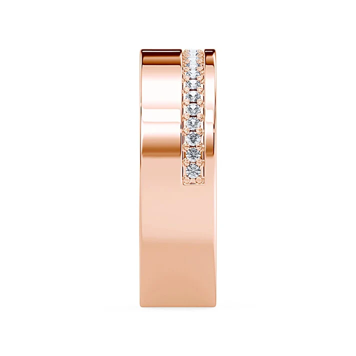 Wide Lab Diamond Cigar Band - Image 3