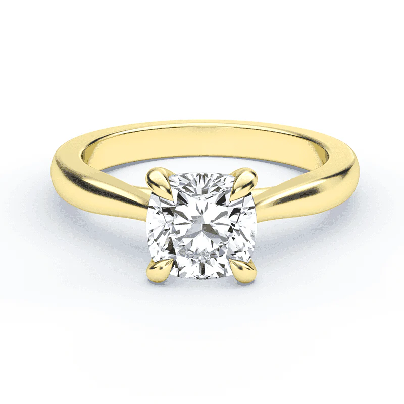 Cushion Cut Mini Cathedral Ring