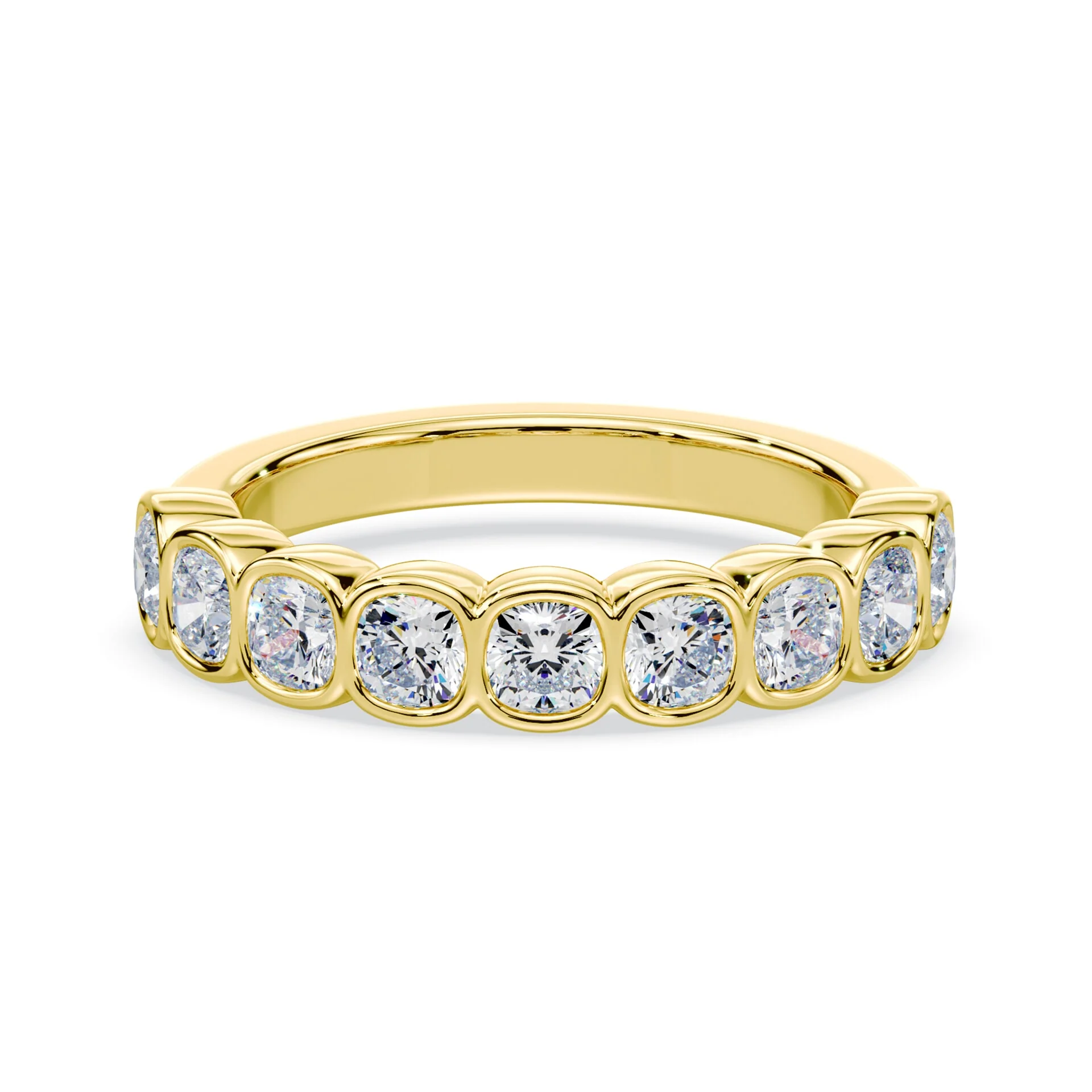 Cushion Lab Diamond Bezel Band