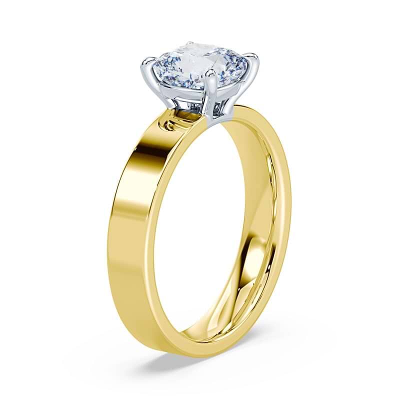 Cushion Low Profile Wide Solitaire - Image 2