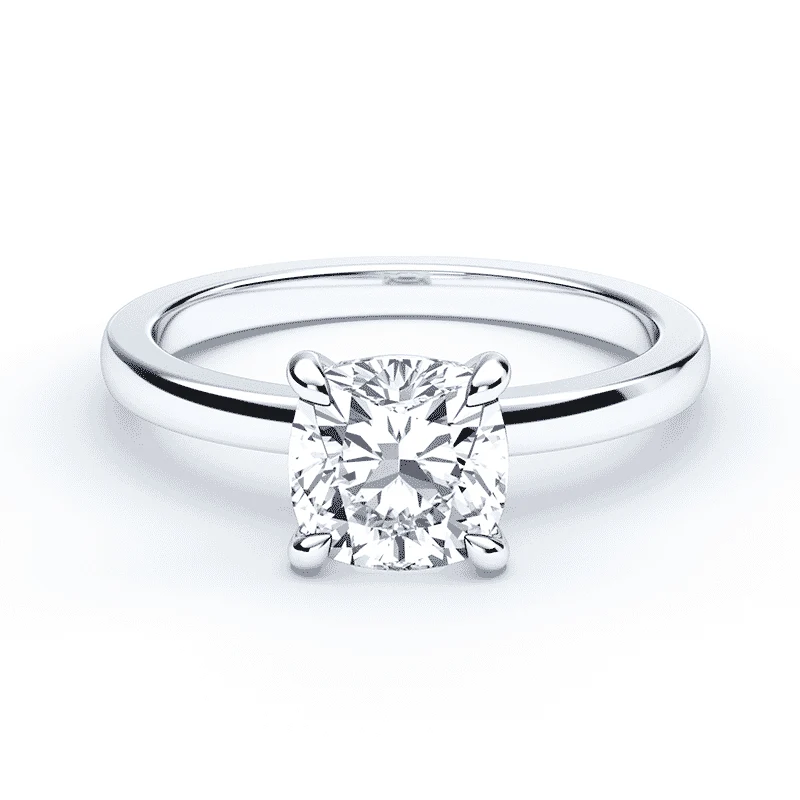 Cushion Low Profile Solitaire