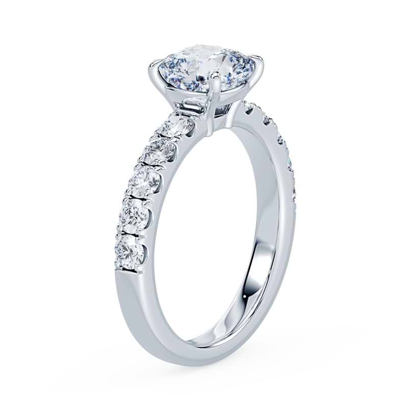 Cushion Low Wide Pave Ring - Image 2