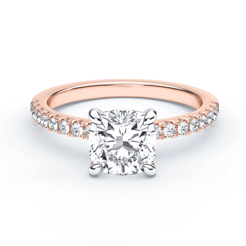 Cushion Pave Engagement Ring
