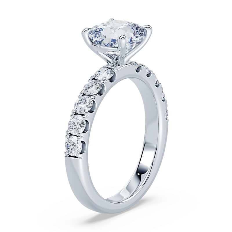 Cushion Wide Pave Ring - Image 2