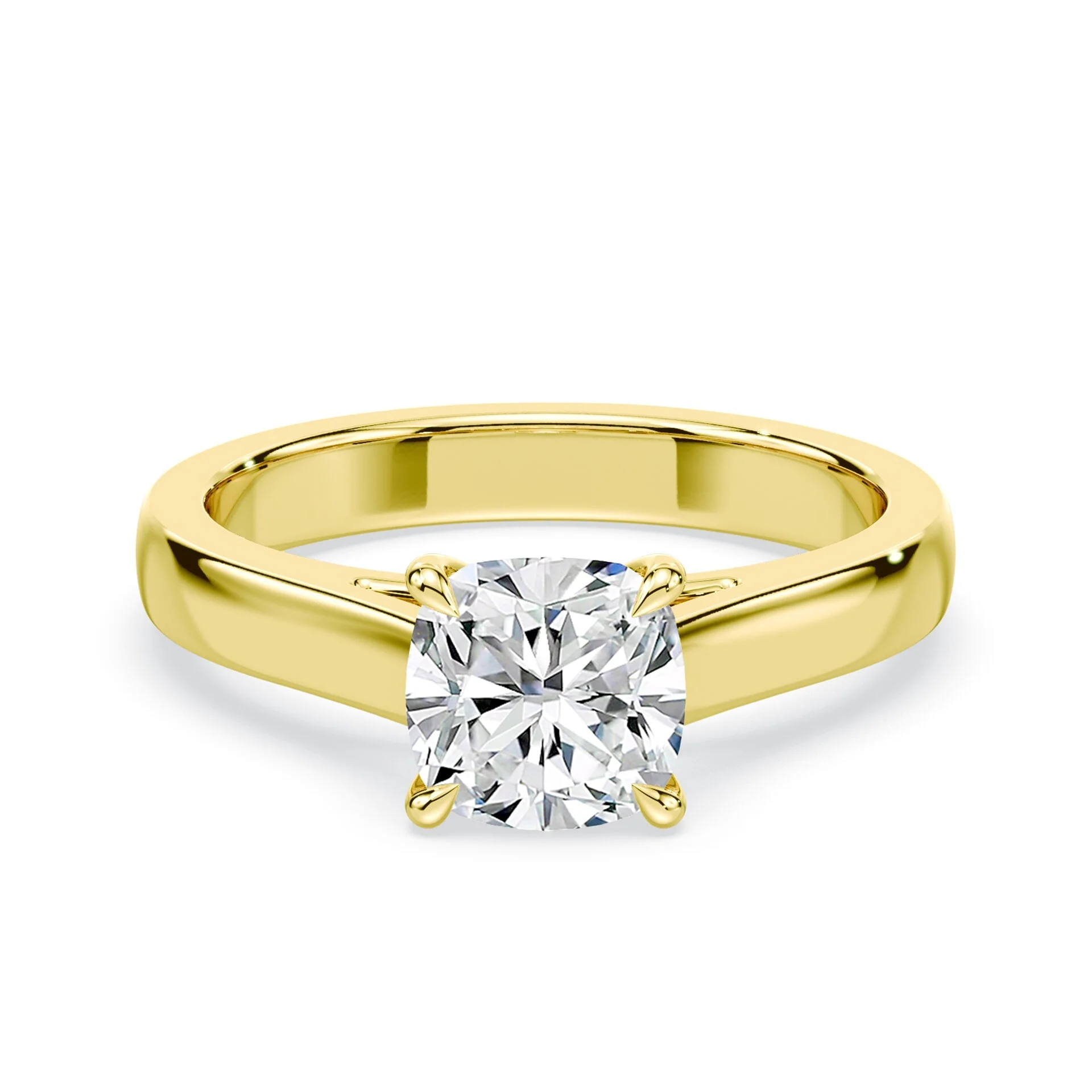 Cushion Cut Wide Cathedral