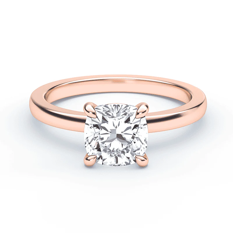 Cushion Cut Low Profile Solitaire