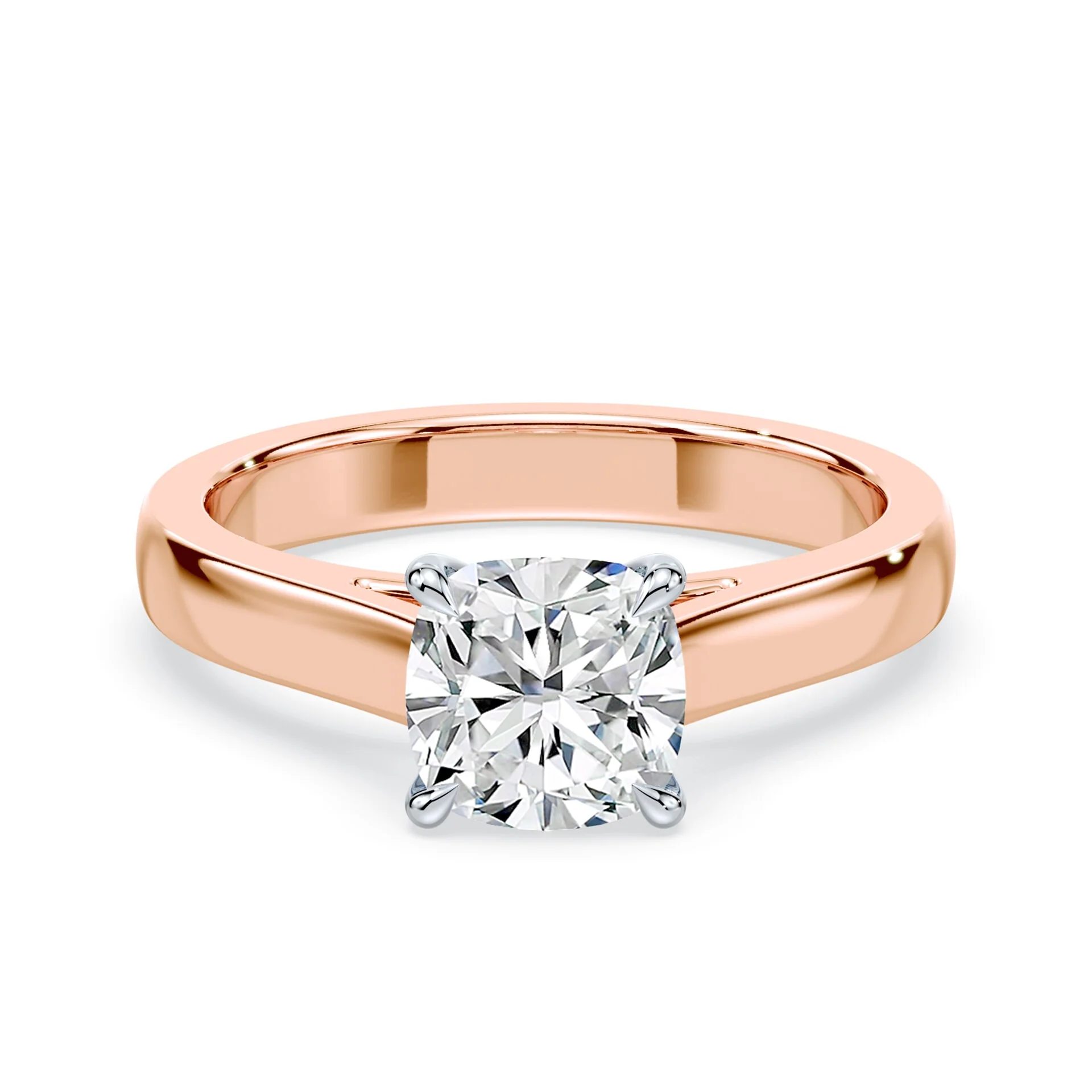 Cushion Cut Wide Cathedral