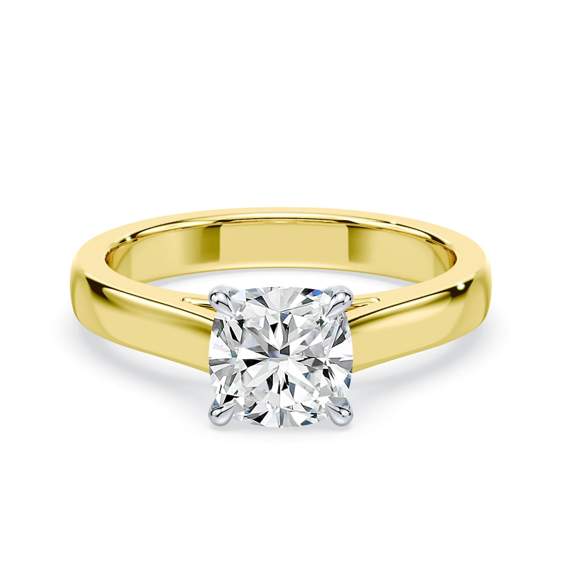 Cushion Cut Wide Cathedral