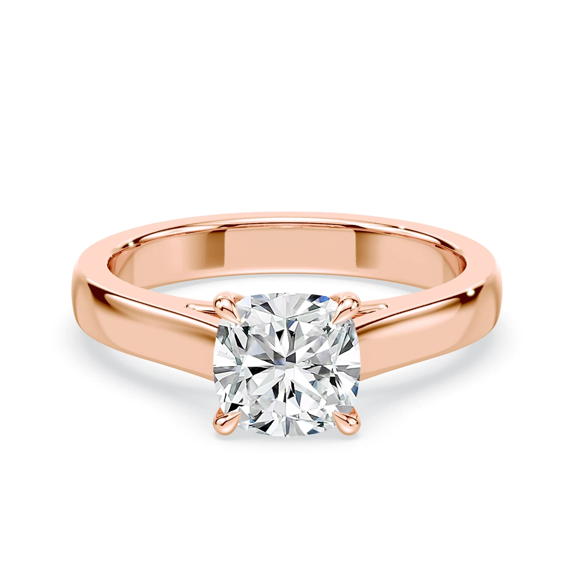 Cushion Cut Wide Cathedral