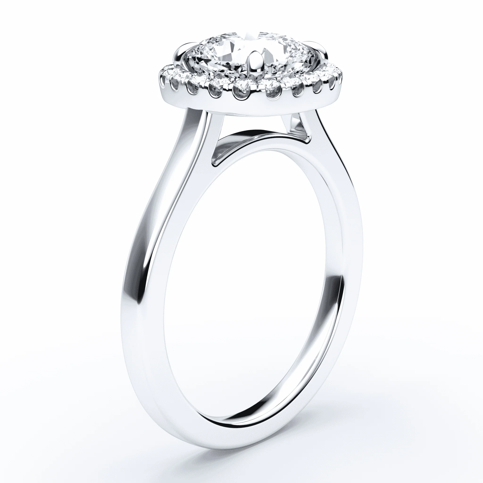 Cushion Cut Halo Engagement Ring - Image 2