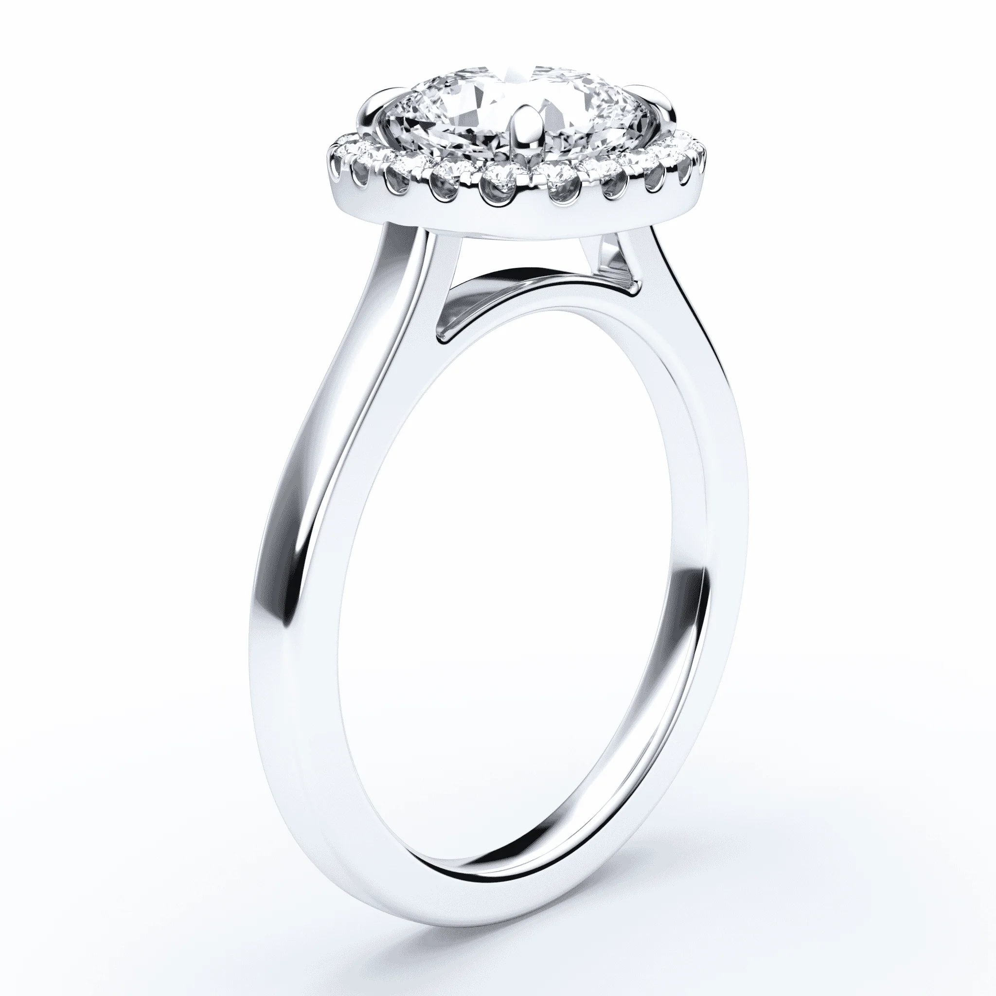 Cushion Cut Halo Engagement Ring - Image 2