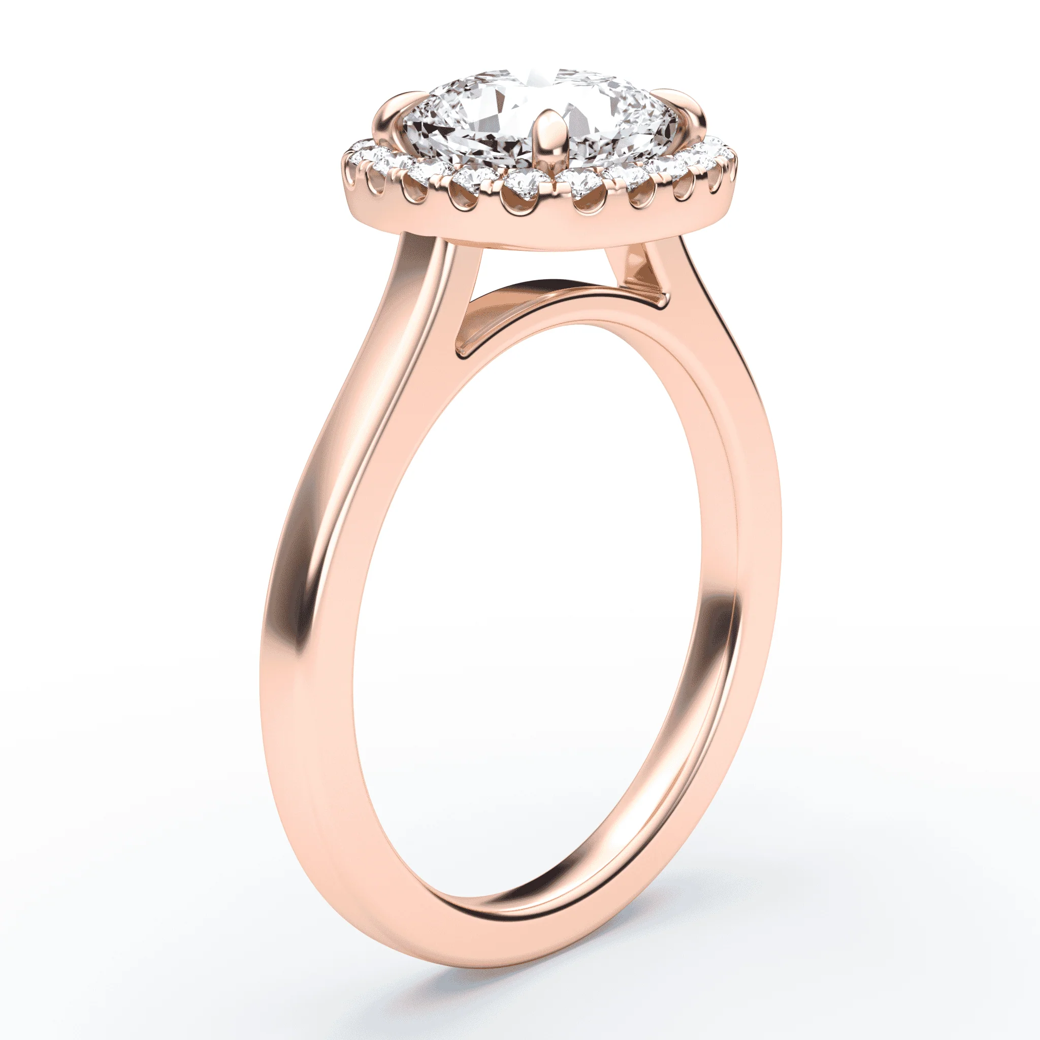 Cushion Cut Halo Engagement Ring - Image 2