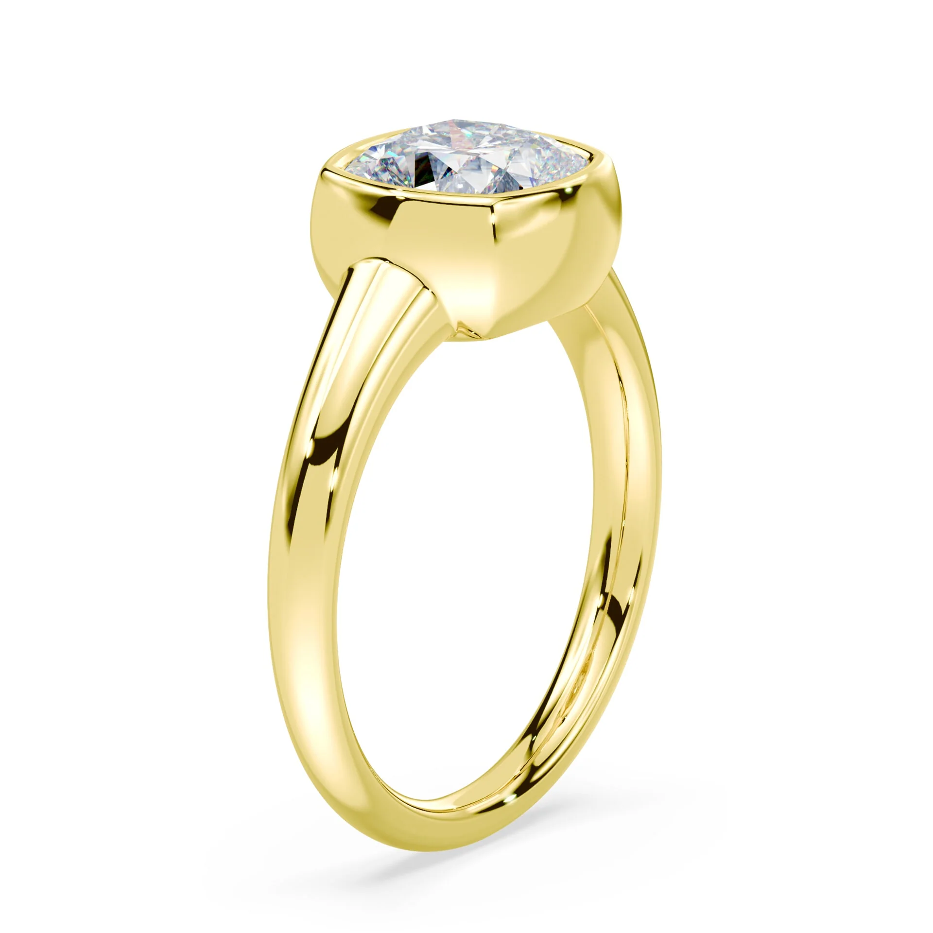 Cushion Cut Wide Bezel Ring - Image 2