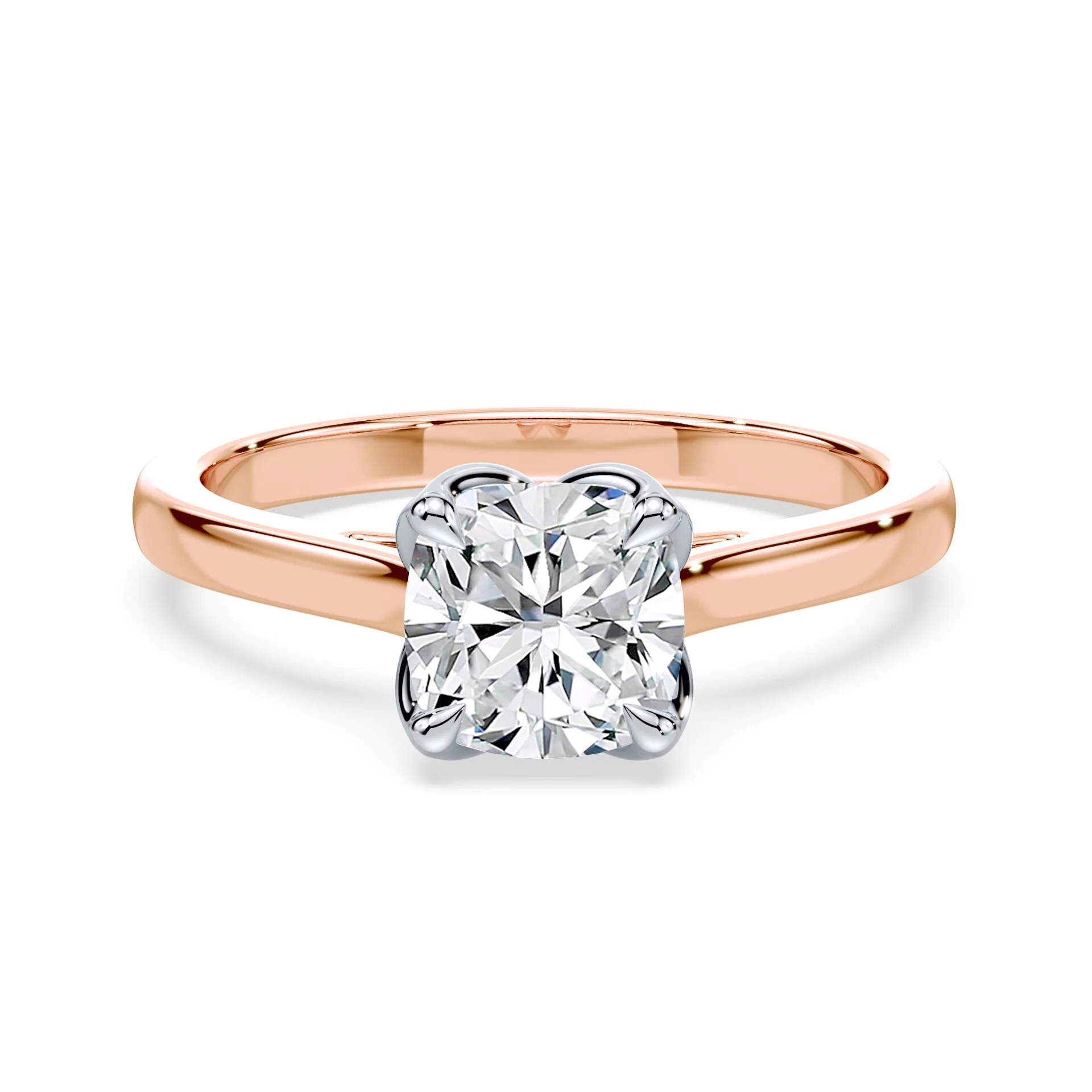 Cushion Tulip Cathedral Ring
