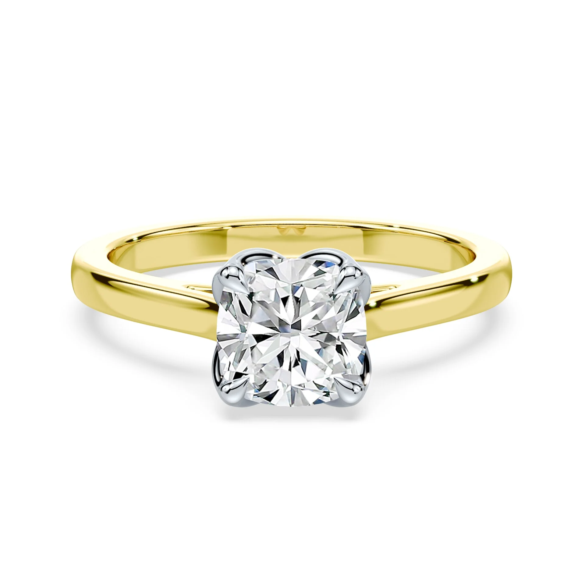 Cushion Tulip Cathedral Ring