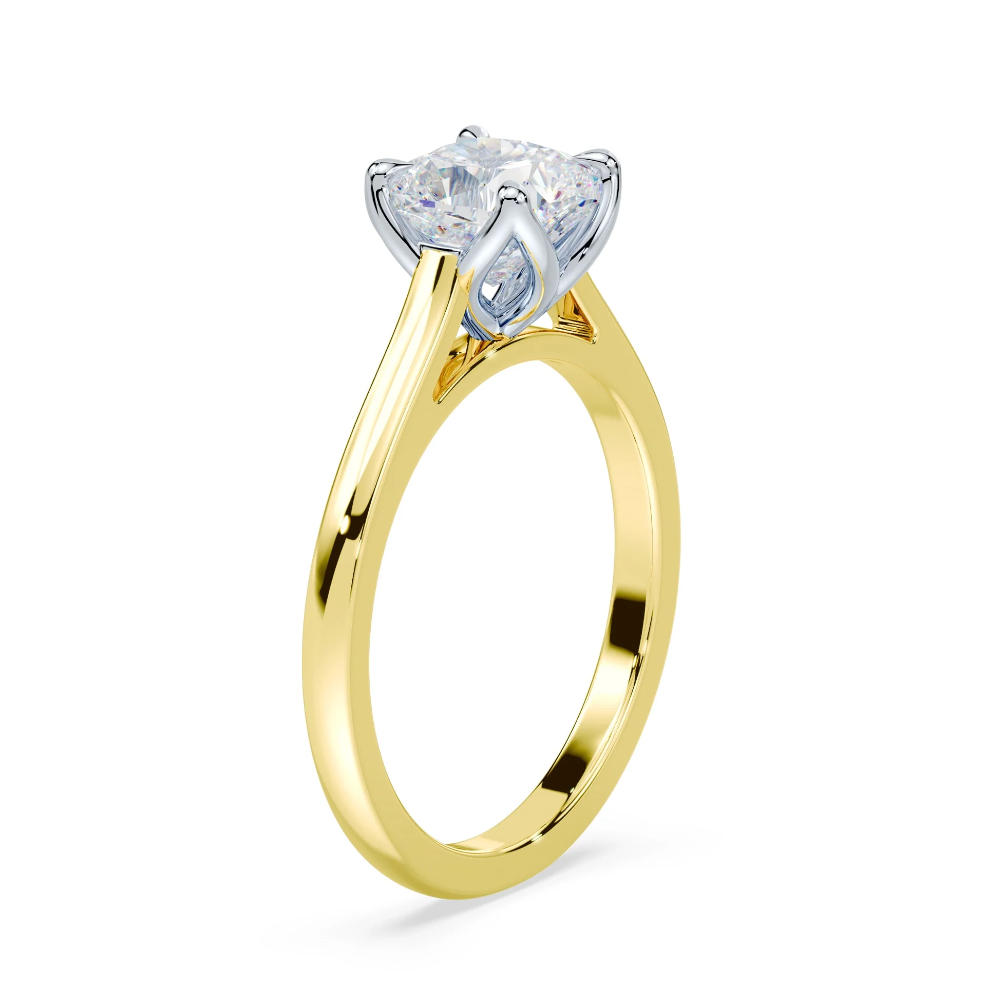 Cushion Tulip Cathedral Ring - Image 2