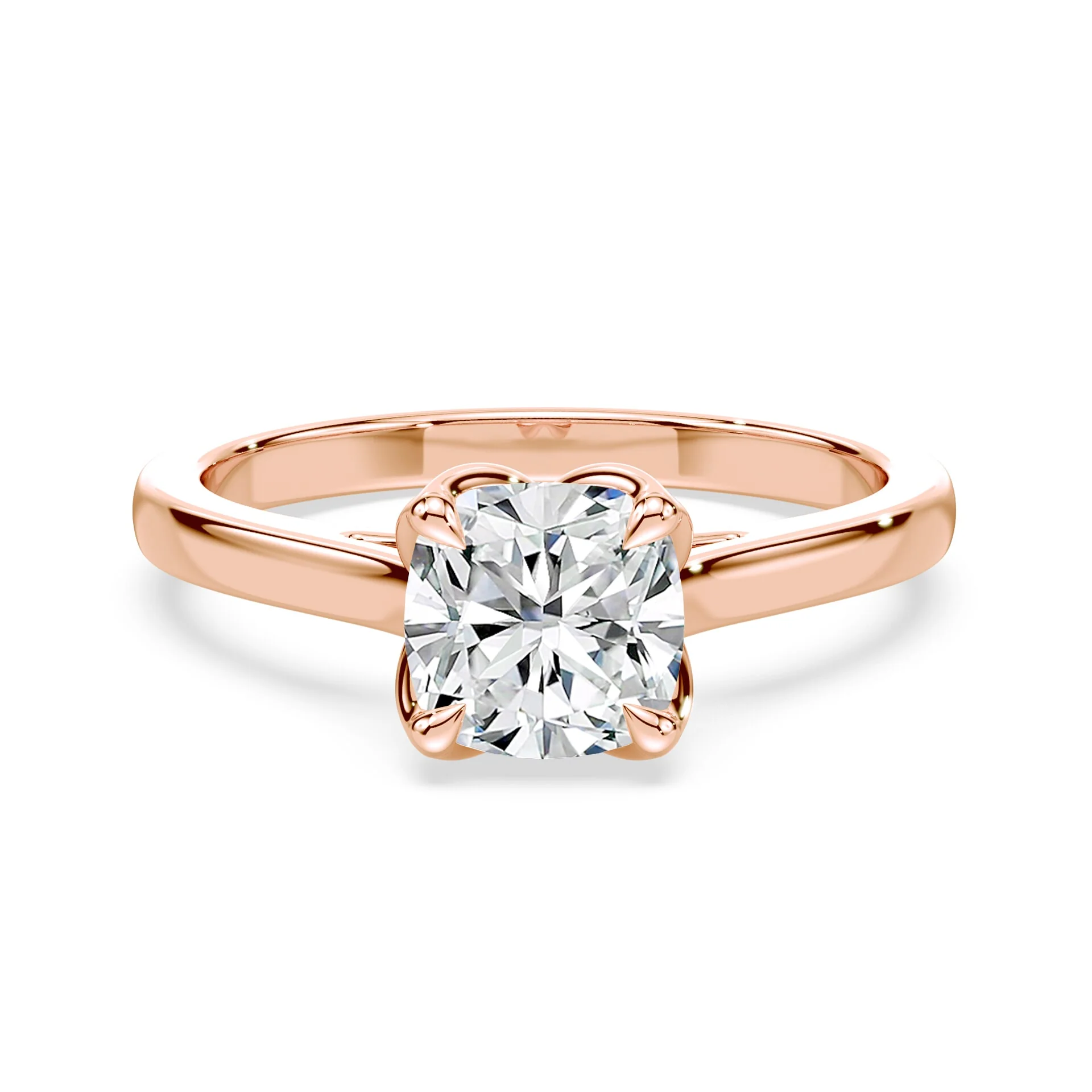 Cushion Tulip Cathedral Ring