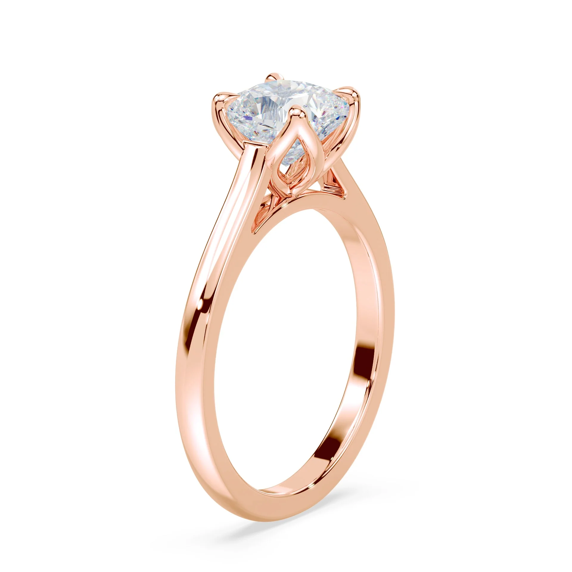 Cushion Tulip Cathedral Ring - Image 2