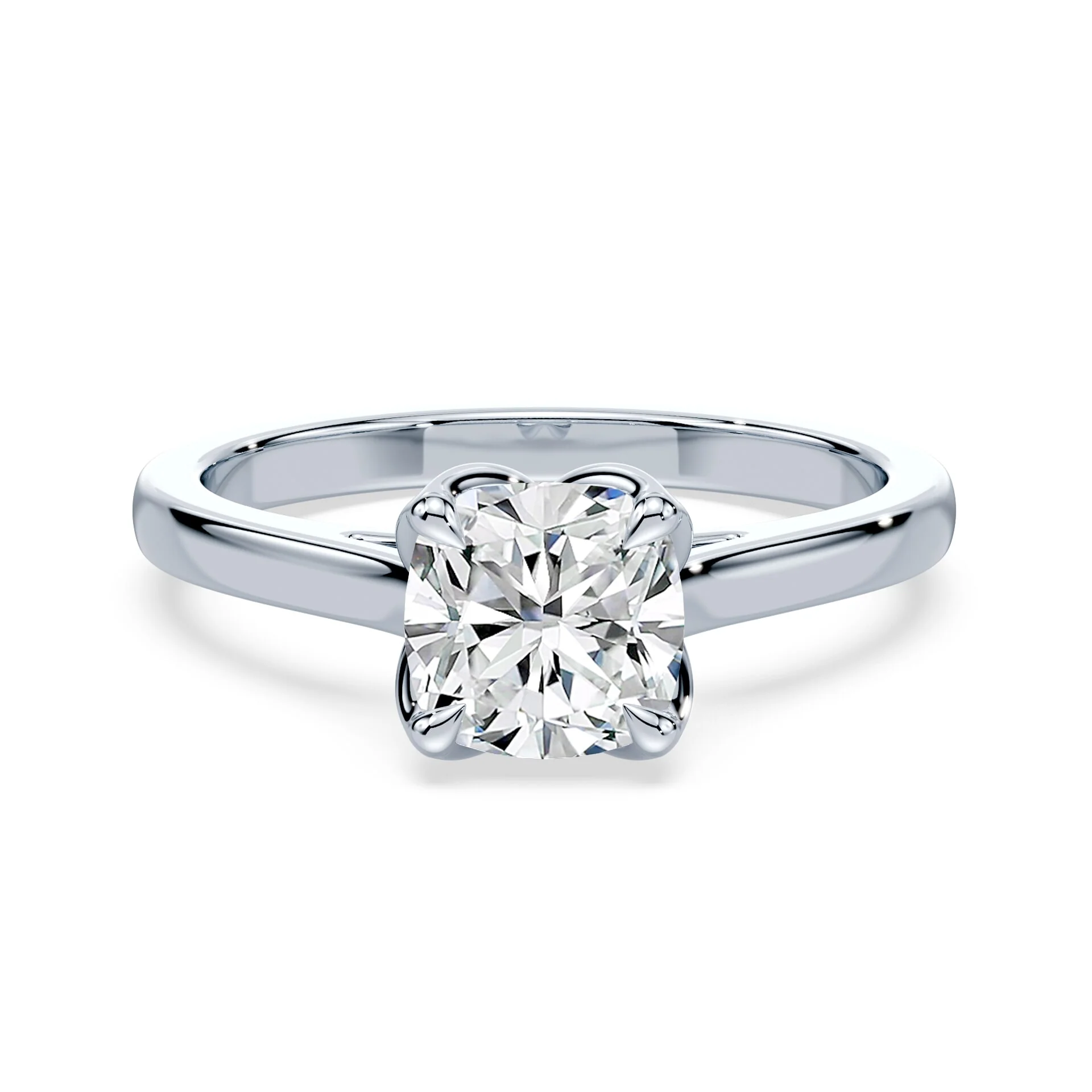 Cushion Tulip Cathedral Ring