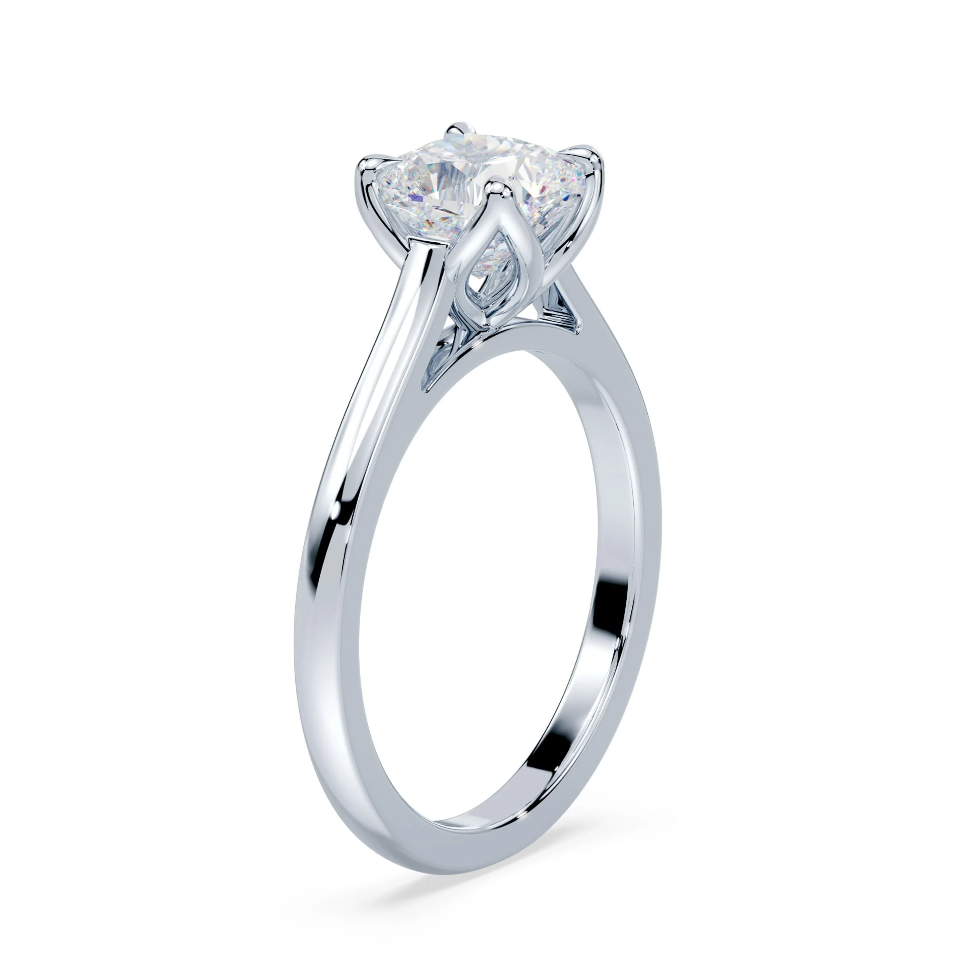 Cushion Tulip Cathedral Ring - Image 2