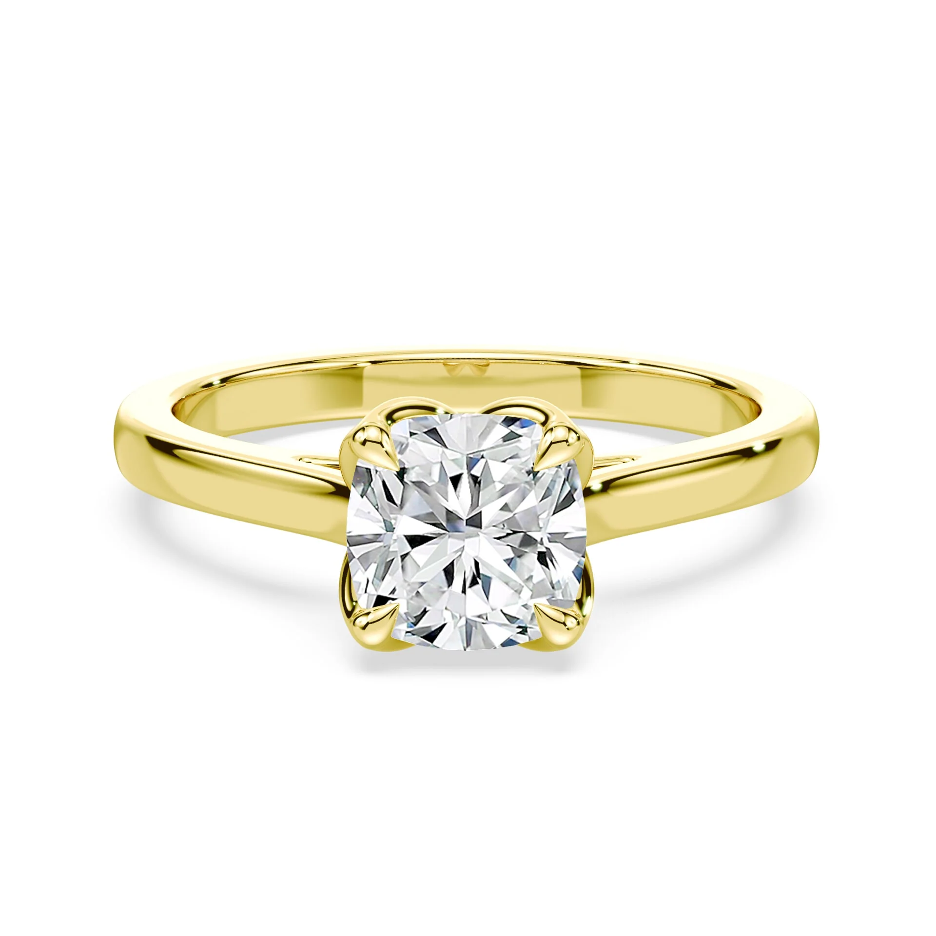 Cushion Tulip Cathedral Ring