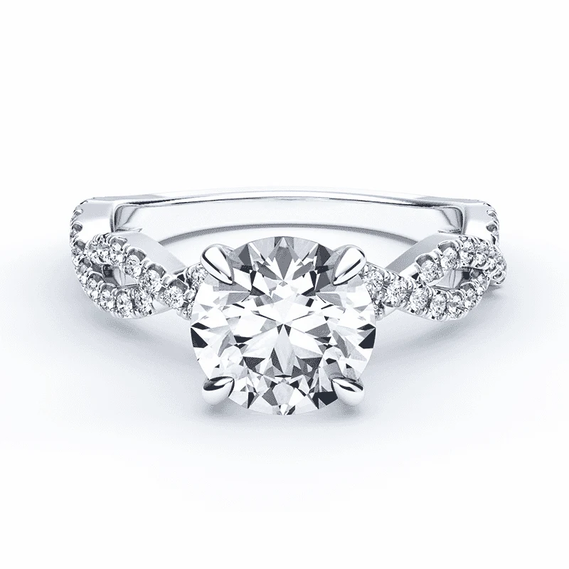 Cushion Cut Double Twisted Ring