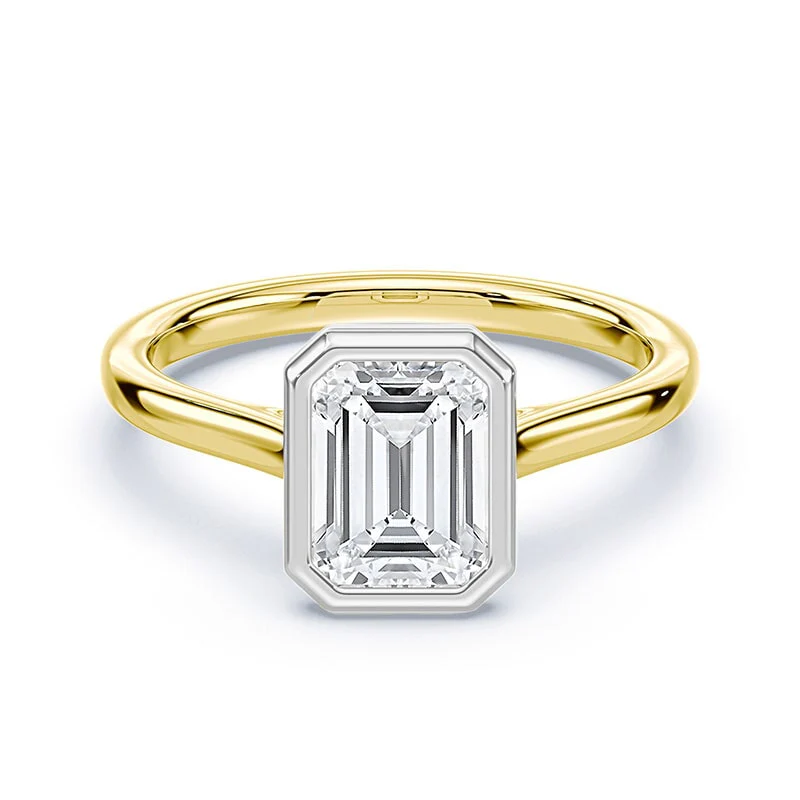 Emerald Cathedral Bezel Ring