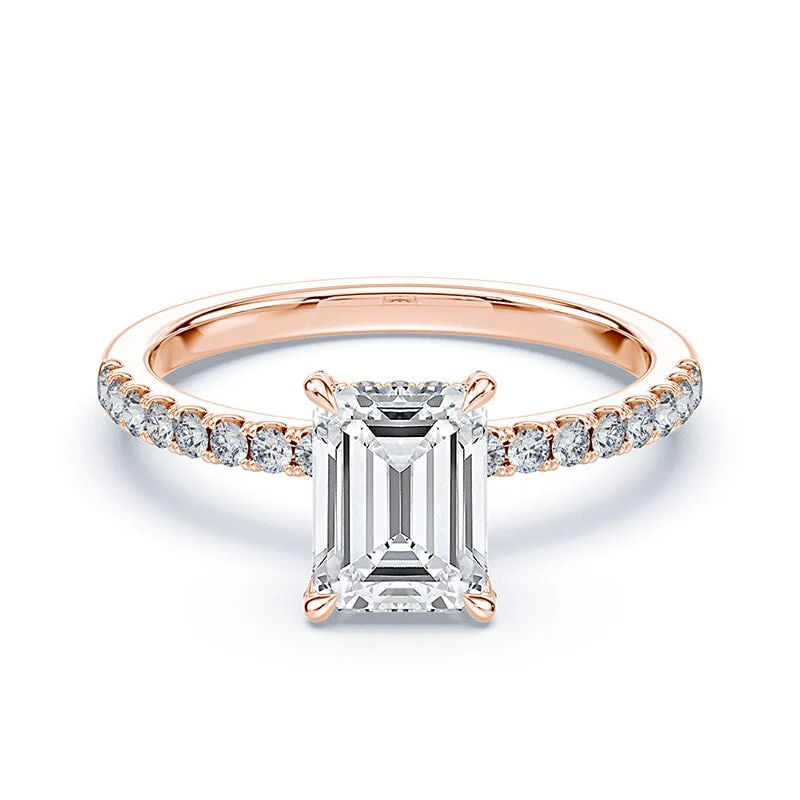Emerald Allover Pave Ring