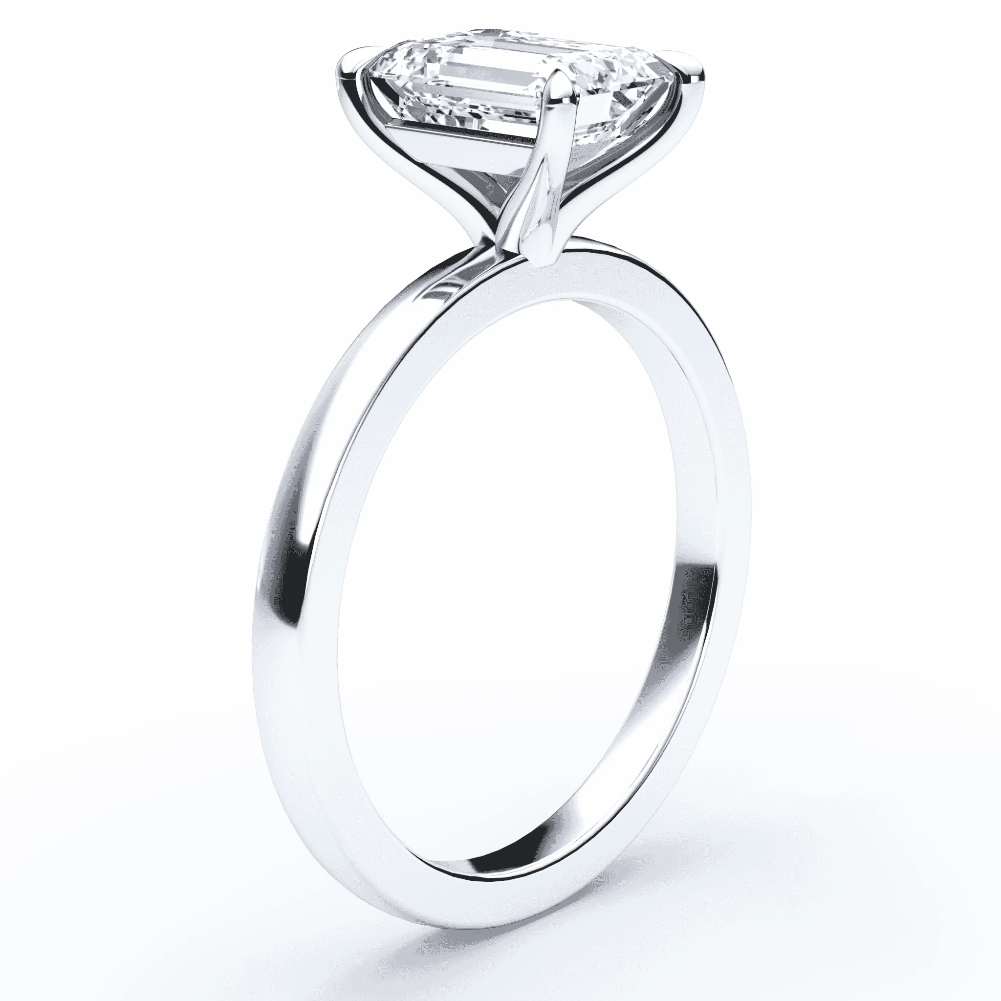 Emerald Cut Engagement Ring - Image 2