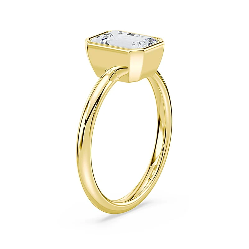 Emerald Cut Bezel Ring - Image 2