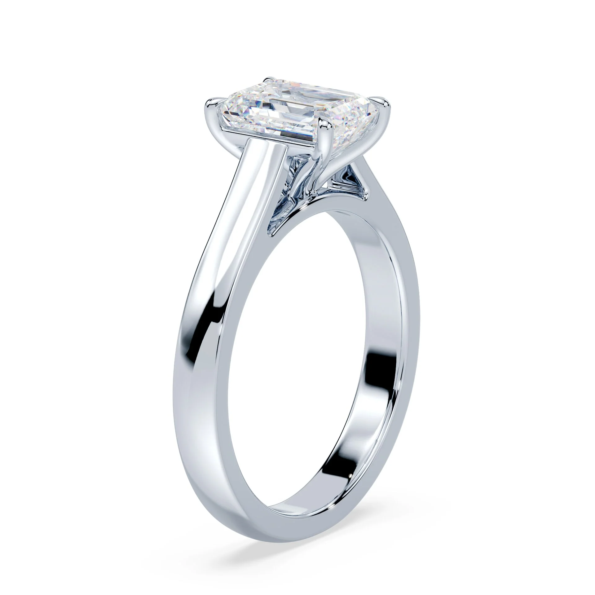 Emerald Cut Wide Cathedral - Image 2
