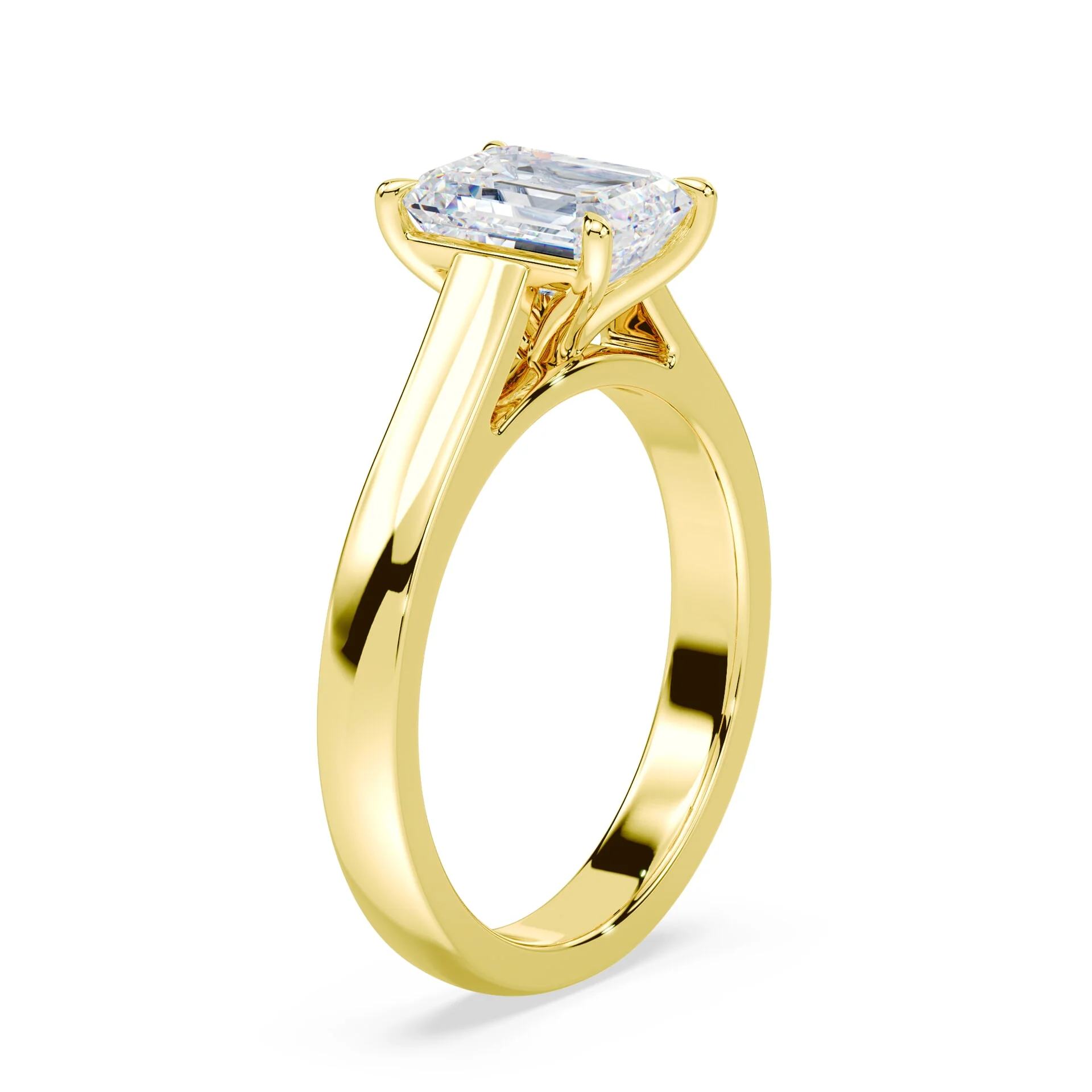 Emerald Cut Wide Cathedral - Image 2
