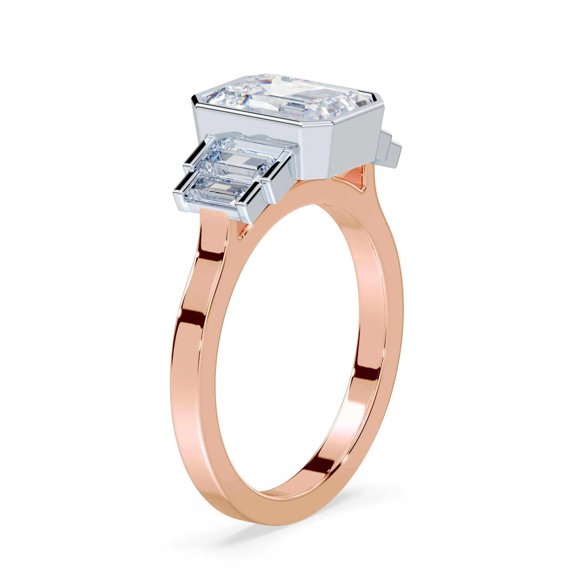Art Deco Emerald Cut Ring - Image 2