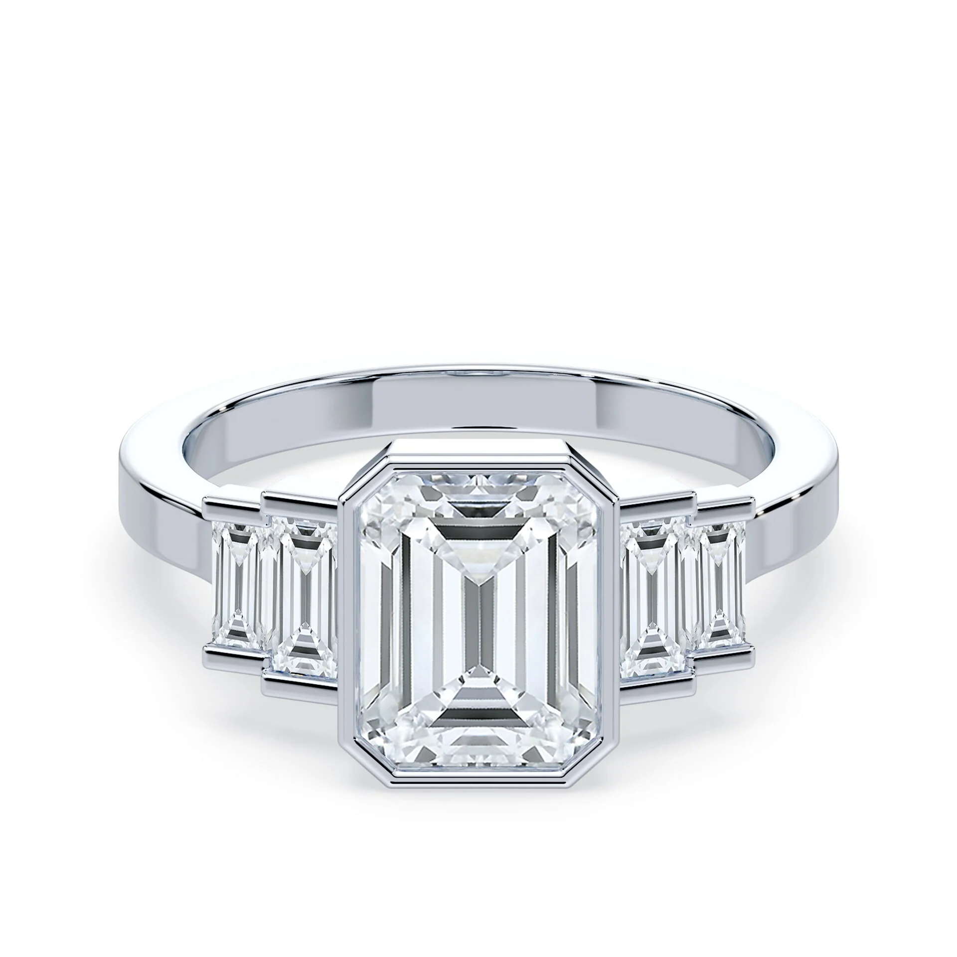 Art Deco Emerald Cut Ring