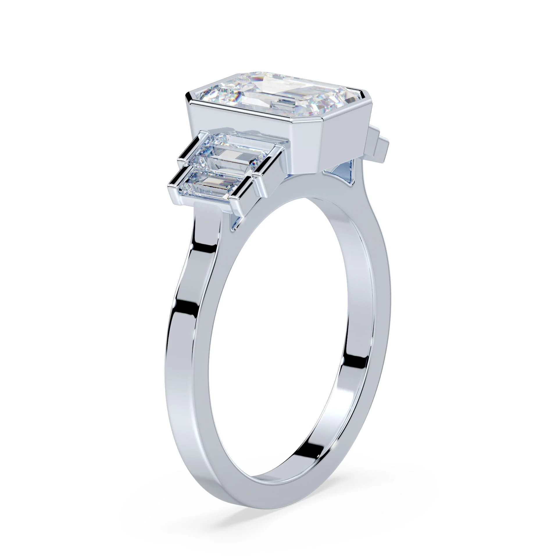 Art Deco Emerald Cut Ring - Image 2