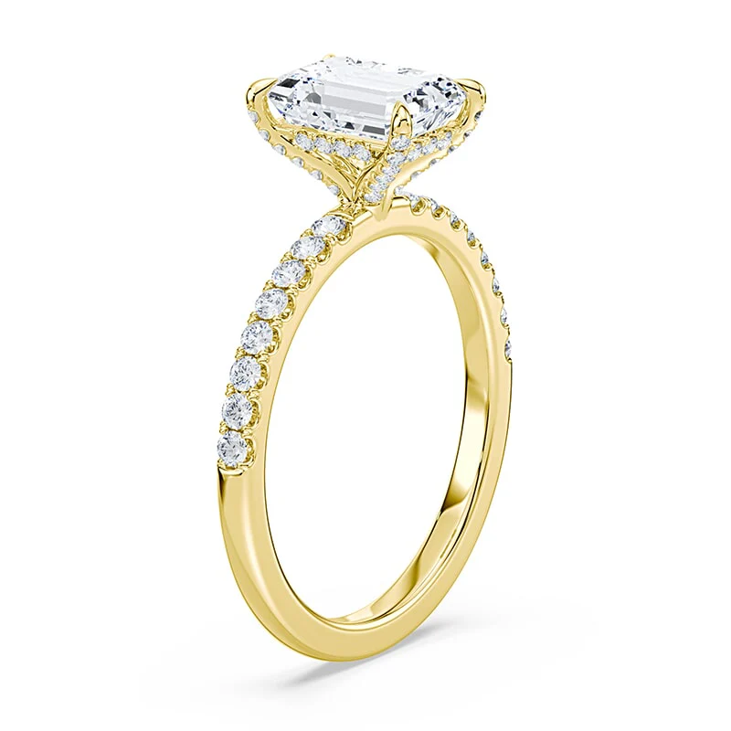 Emerald Cut Allover Pave Ring - Image 2