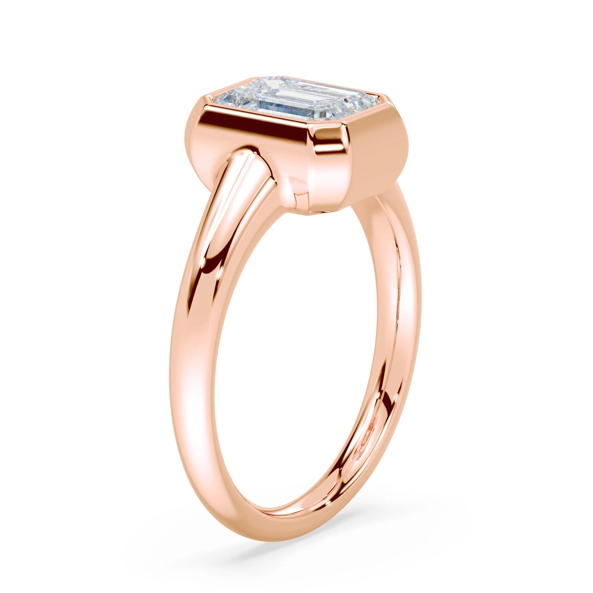 Emerald Cut Wide Bezel Ring - Image 2