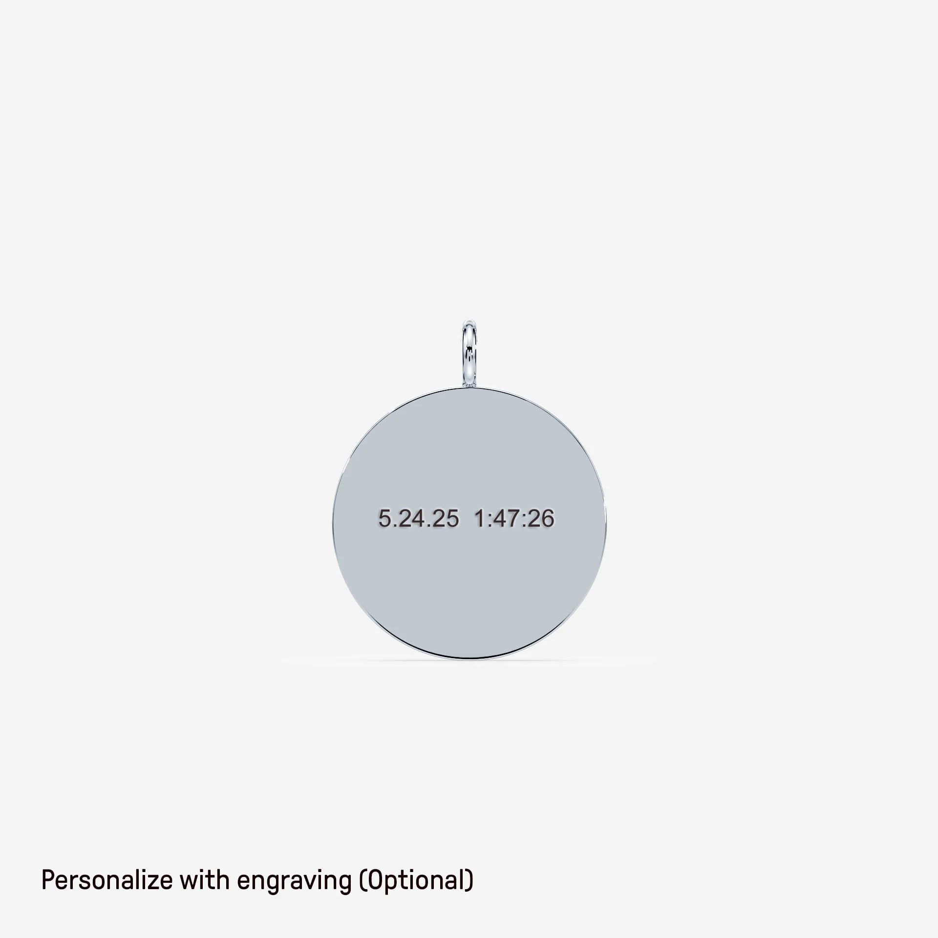 Festival of Races White Gold Engravable Charm - Image 2