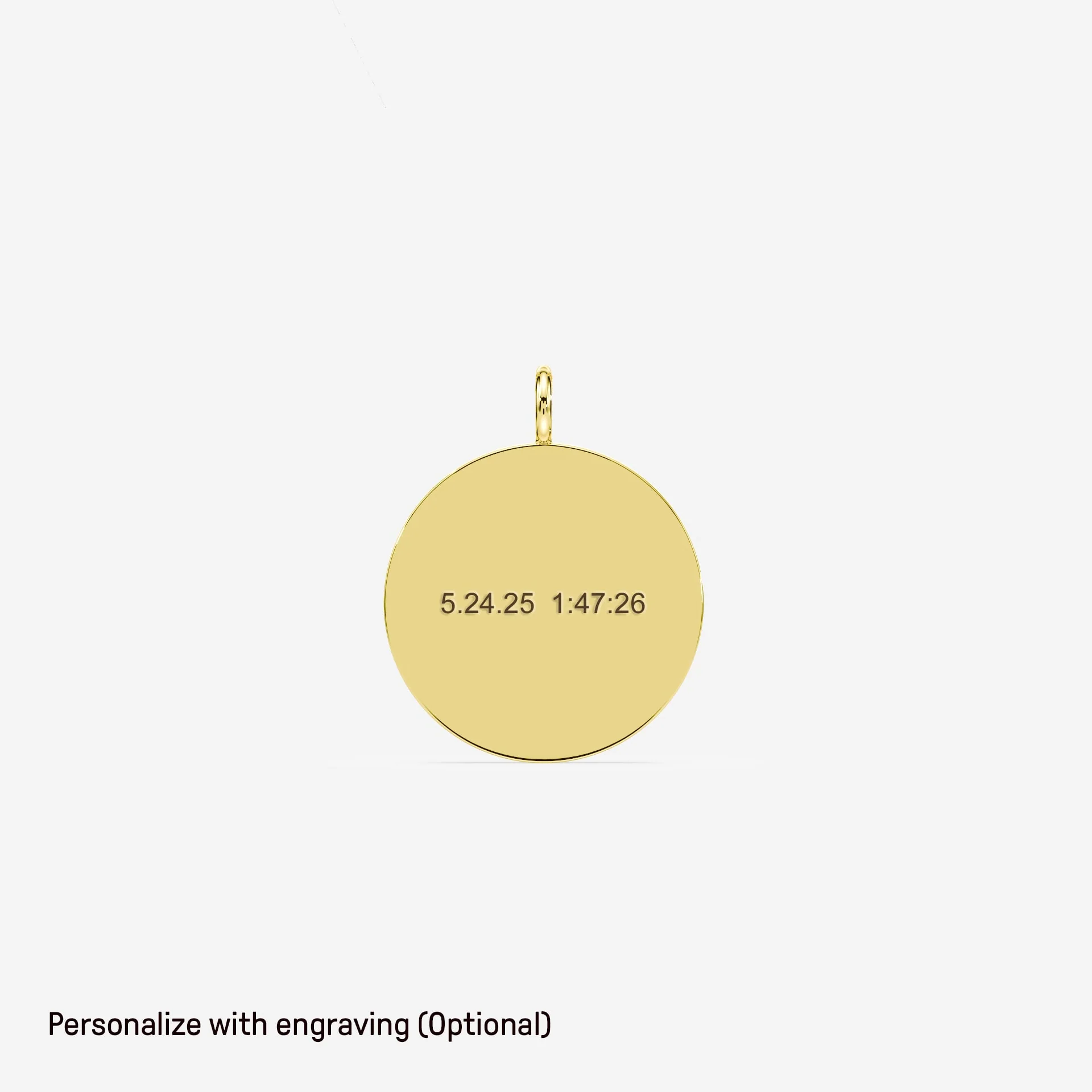 Festival of Races Yellow Gold Engravable Charm - Image 2